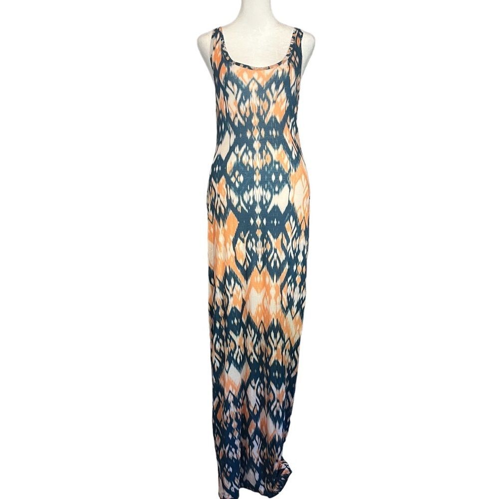 Velvet by Graham & Spencer Maxi Dress Size L Made in USA Sleeveless Spring
